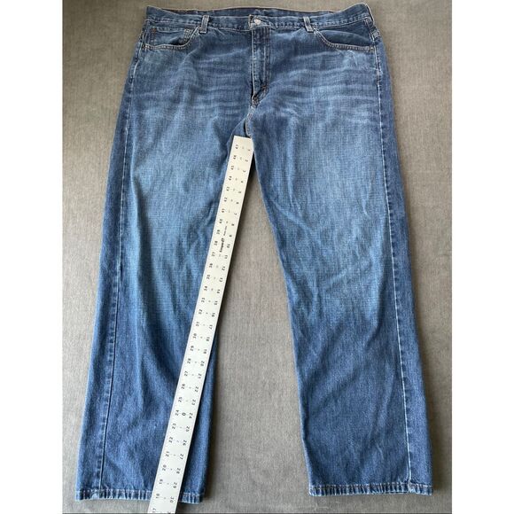 Levis 569 Loose Straight Jeans‎ Mens 42x30 Blue Medium Wash Classic Denim Casual - Picture 2 of 13